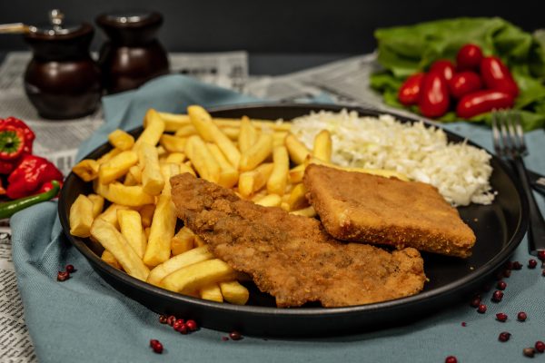 Snitel de porc + Cascaval