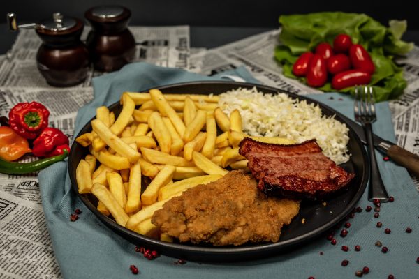 Piept porc + Snitel pui