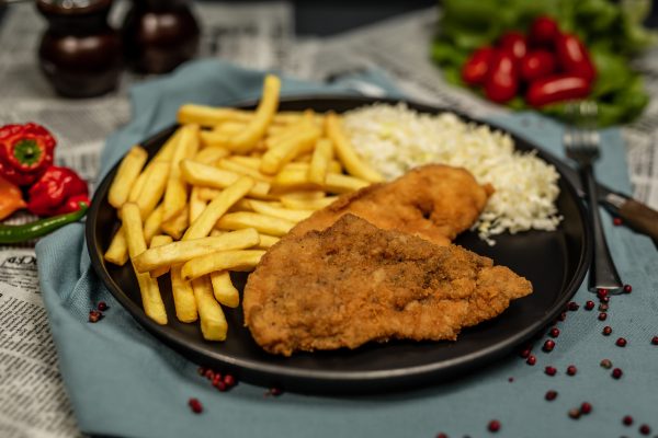 Snitel porc + Snitel pui