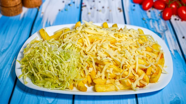 Cartofi prajiti cu cascaval